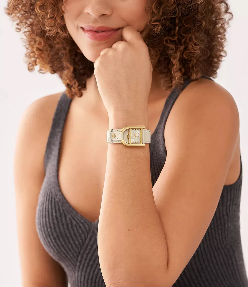 Fossil Harwell Ladies Three-Hand Nude LiteHide™ Leather Strap Watch
