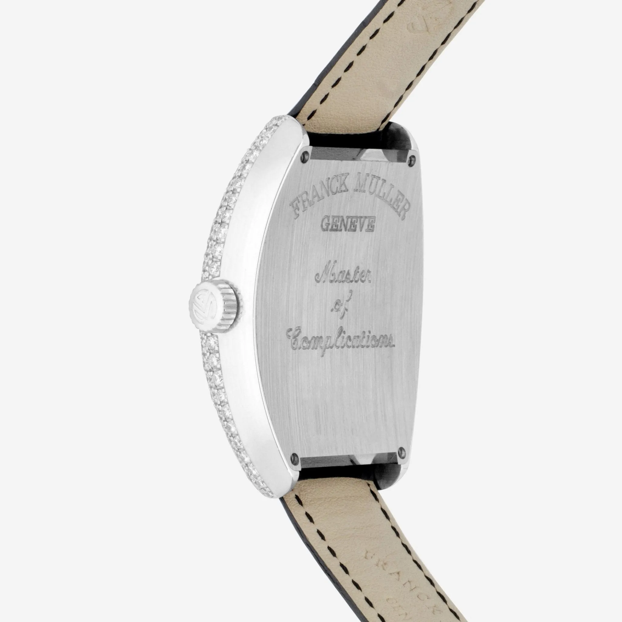 Franck Muller Cintree Curvex Totally Crazy 18K White Gold Diamond Automatic Unisex Watch 7880TTCHD