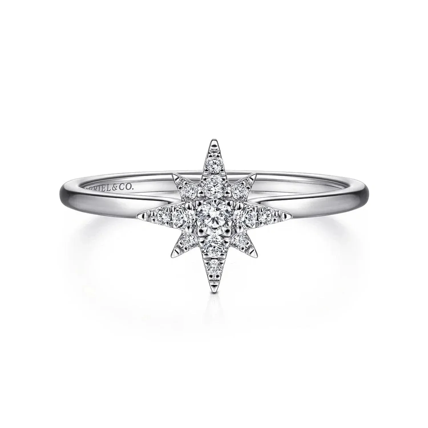 Gabriel & Co. Diamond Starburst Ring