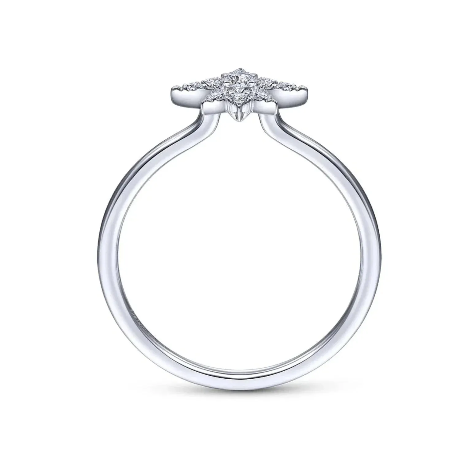 Gabriel & Co. Diamond Starburst Ring