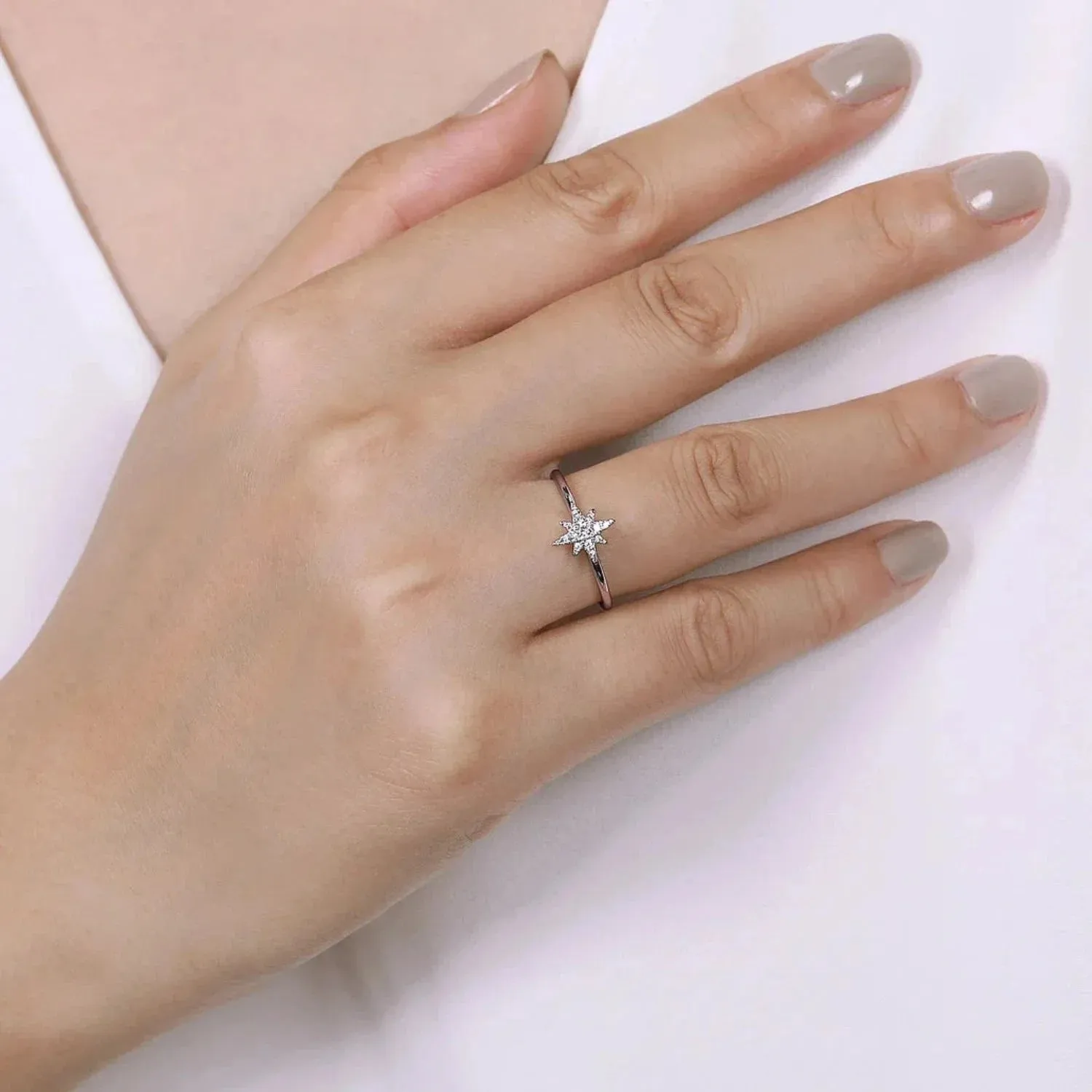 Gabriel & Co. Diamond Starburst Ring