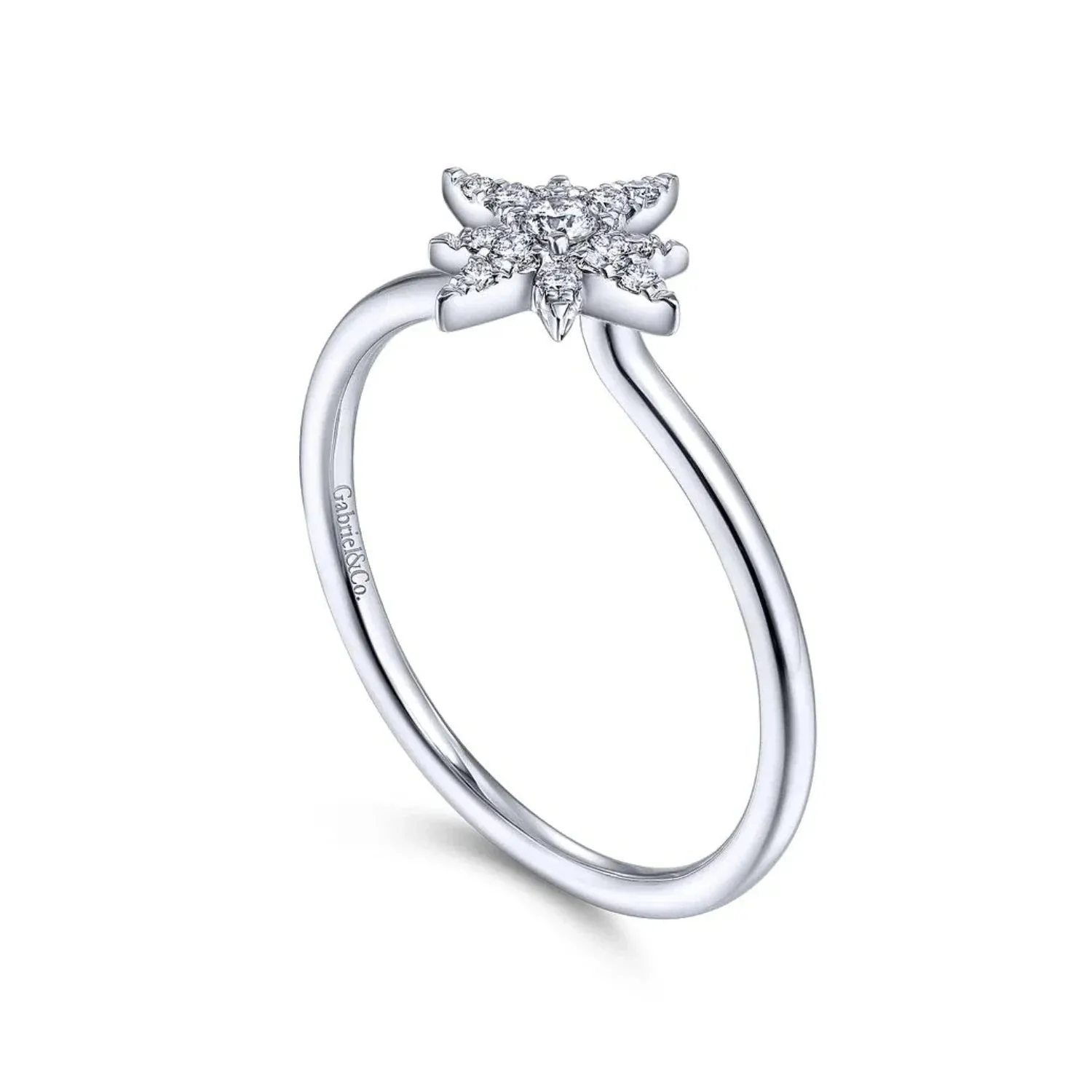 Gabriel & Co. Diamond Starburst Ring