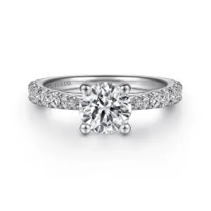 Gabriel & Co. Round Diamond Engagement Ring ER12292R4W44JJ