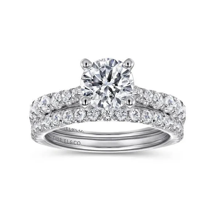 Gabriel & Co. Round Diamond Engagement Ring ER12292R4W44JJ