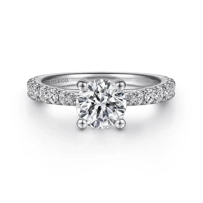 Gabriel & Co. Round Diamond Engagement Ring ER12292R4W44JJ