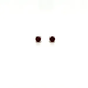 Garnet Earring in .925 Sterling Silver - KST 52601
