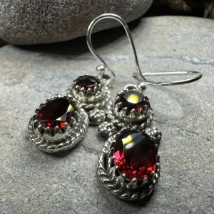 Garnet Romantic Earrings