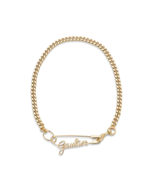 Gaultier Safety Pin Necklace