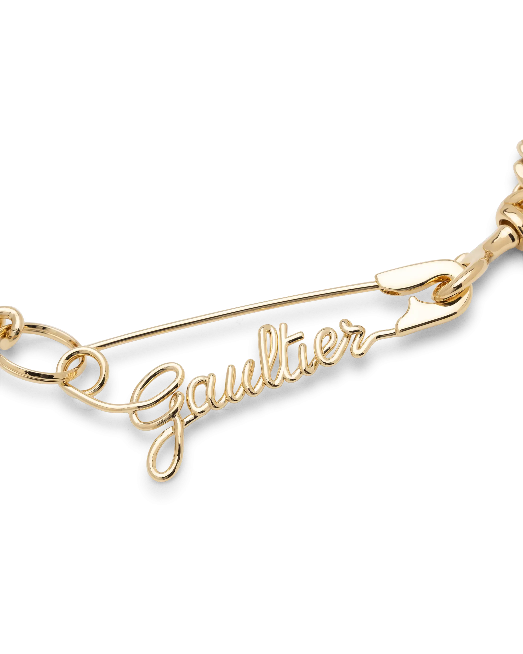 Gaultier Safety Pin Necklace