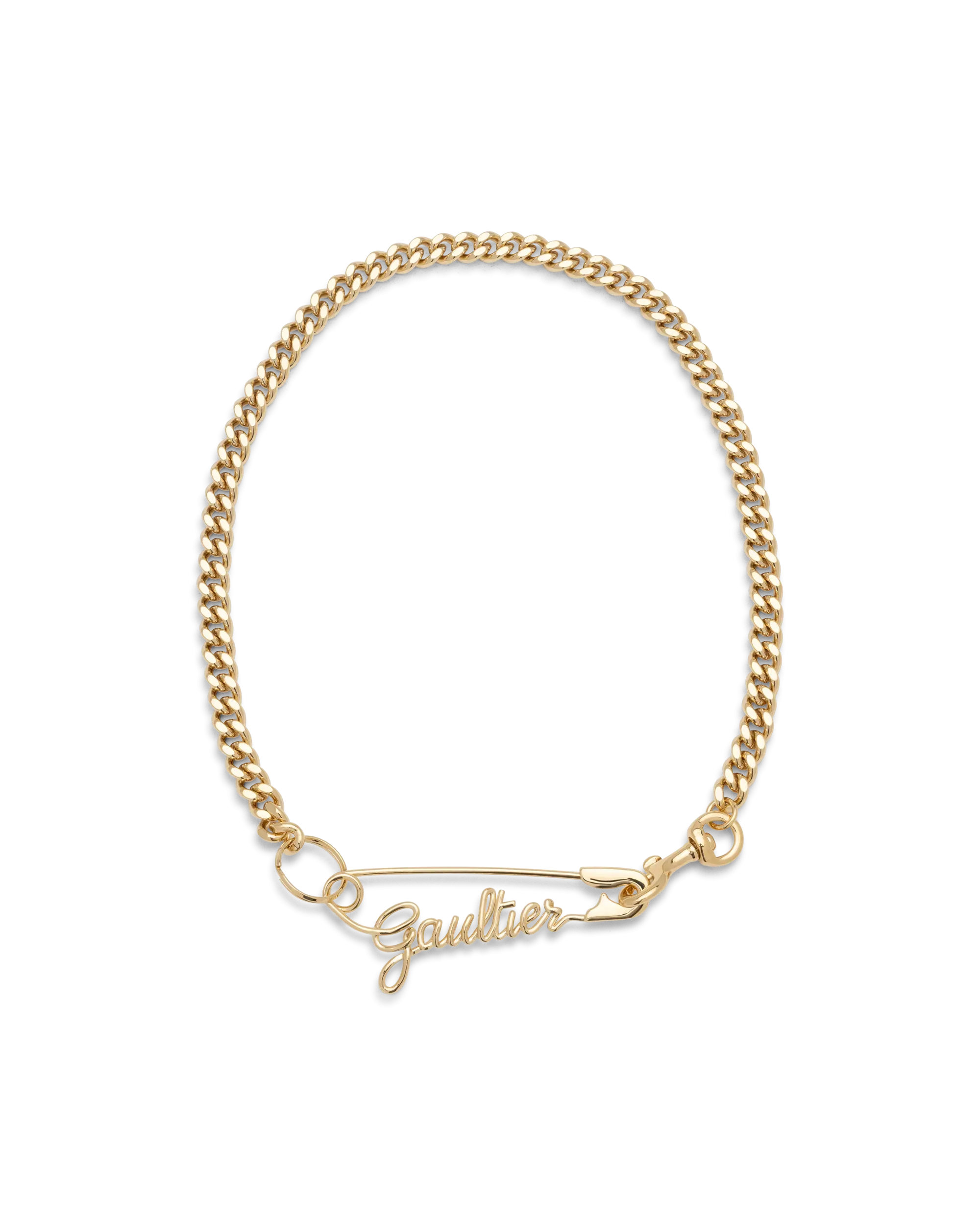 Gaultier Safety Pin Necklace