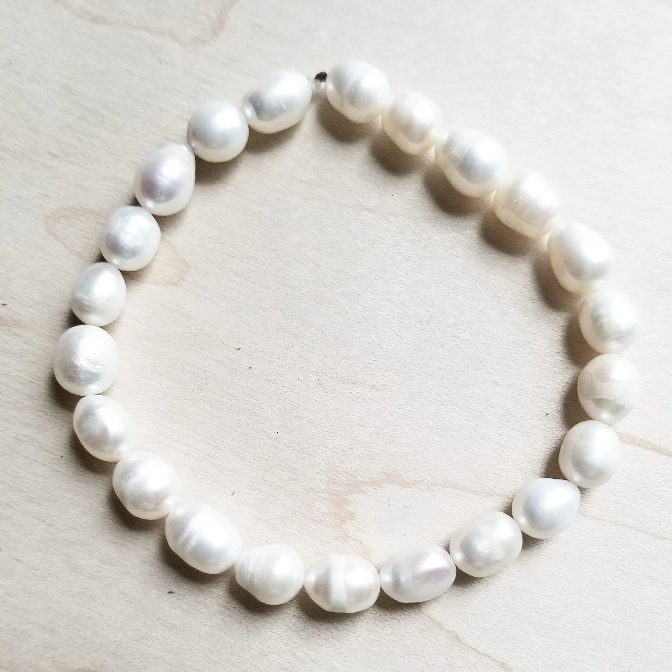 Genuine Freshwater Pearl Beaded Stretch Bracelet 800g