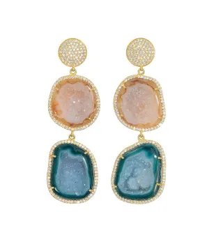 Geode Drop Earrings