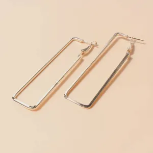 Geometic Gold Earrings