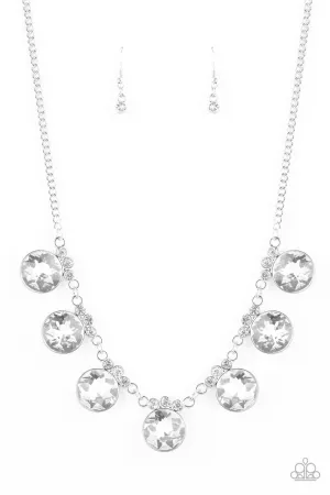 GLOW-Getter Glamour White Paparazzi Necklace