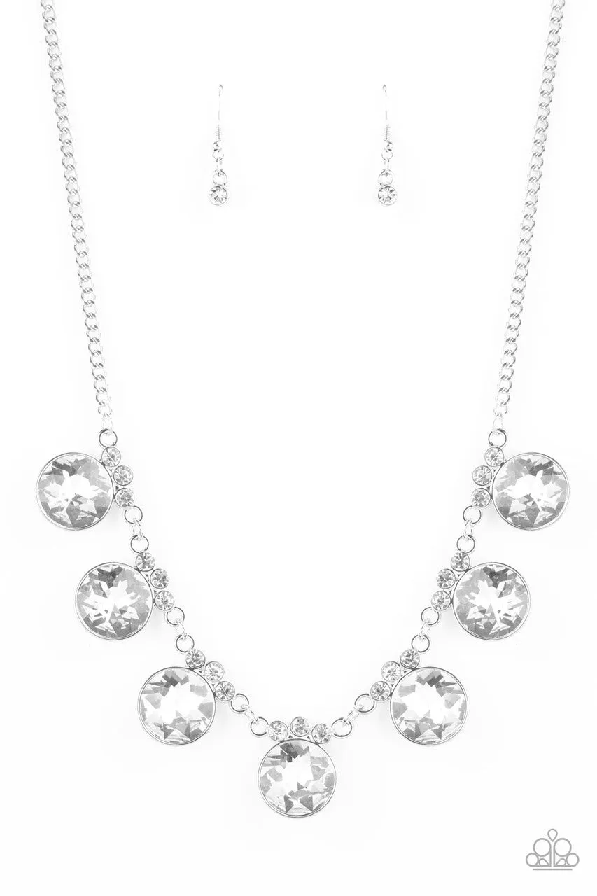 GLOW-Getter Glamour White Paparazzi Necklace