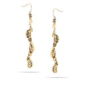 GOLD DROP  EARRINGS #305GN3201 (5D6)