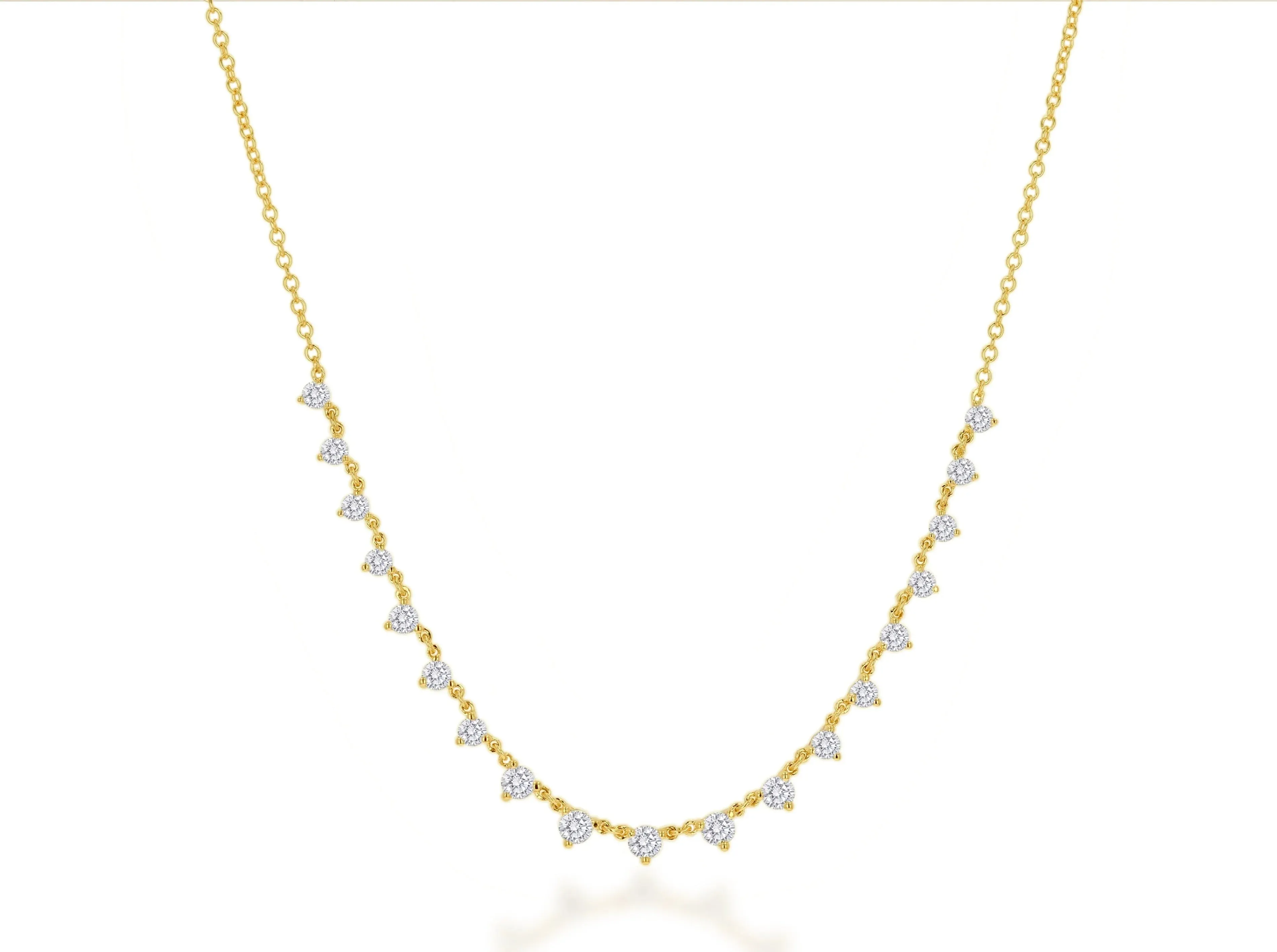 Graduating Diamond Layering Necklace