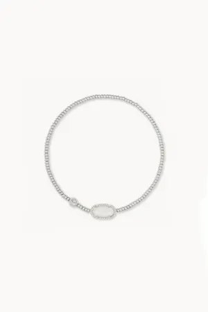 Grayson Bracelet-Rhodium Iridescent Druzy