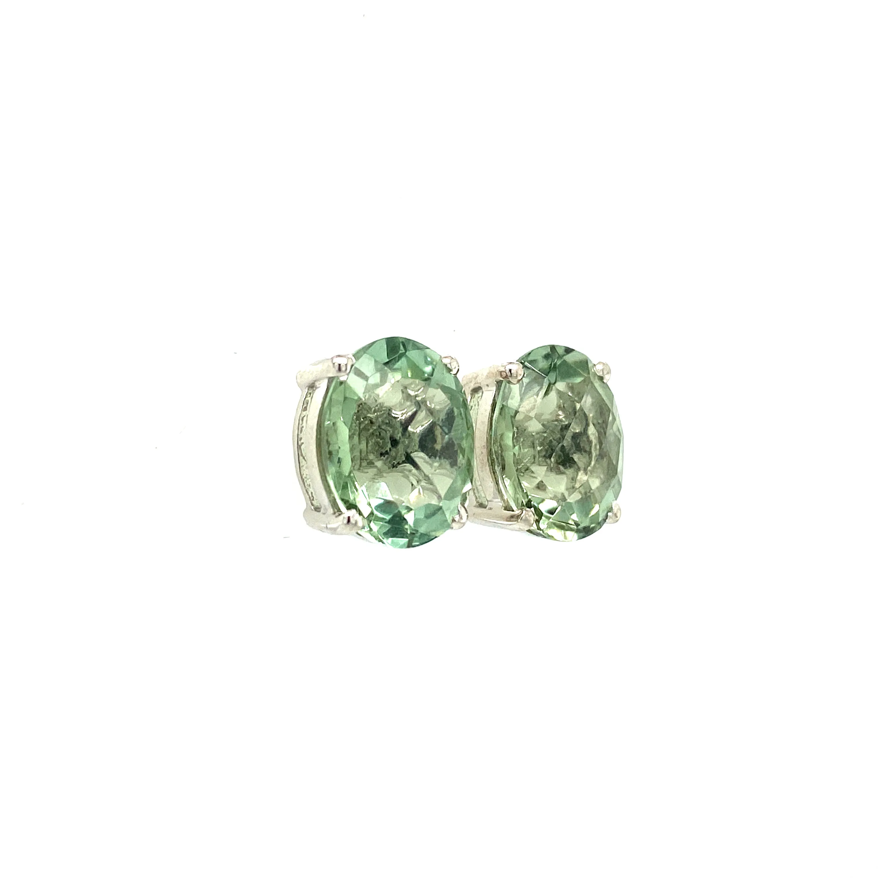 Green Amethyst Earring in .925 Sterling Silver - KST 51591