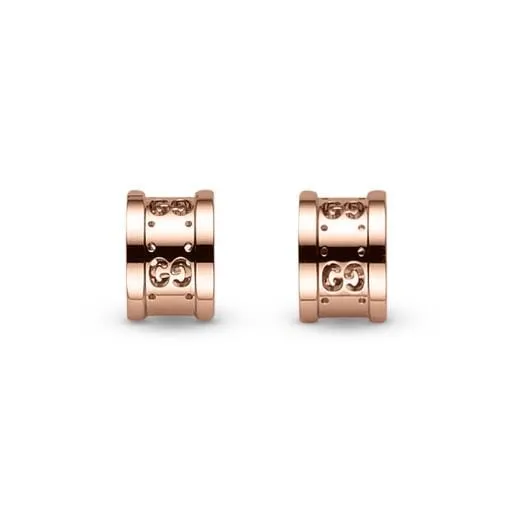 Gucci Rose Gold Twirl Earrings