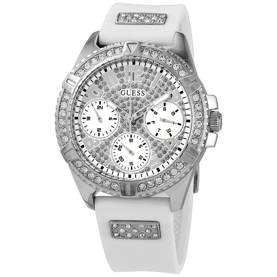 Guess Lady Frontier Quartz Crystal Silver Dial Ladies Watch W1160L4