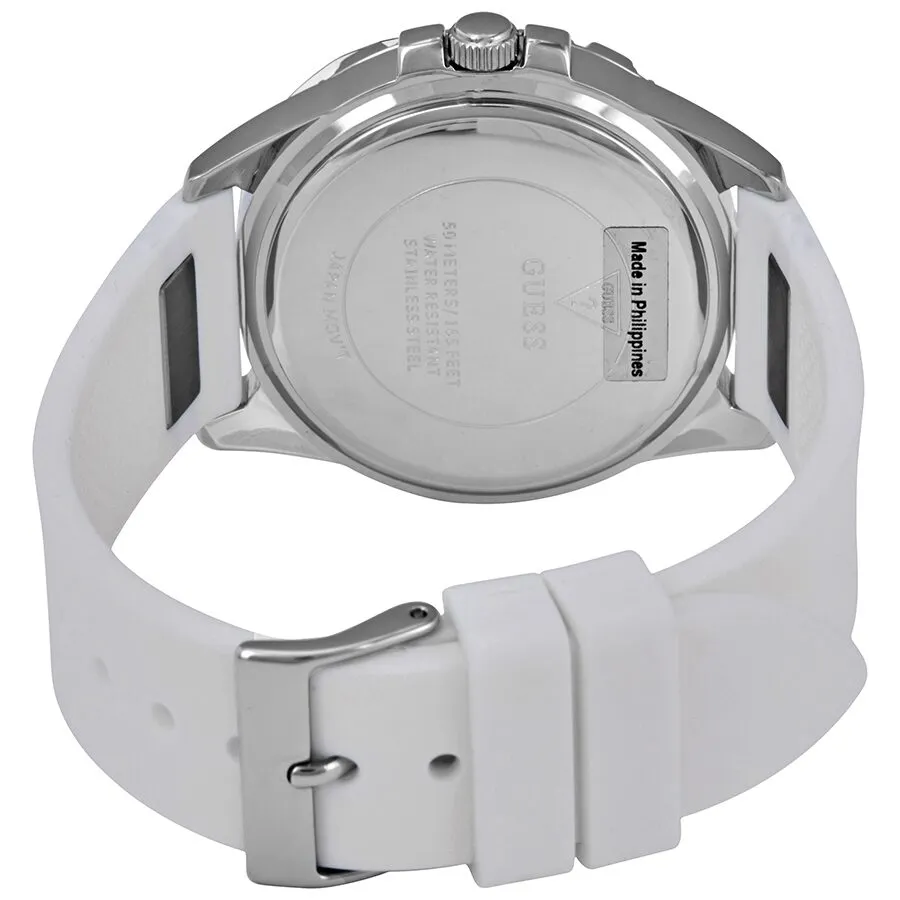 Guess Lady Frontier Quartz Crystal Silver Dial Ladies Watch W1160L4