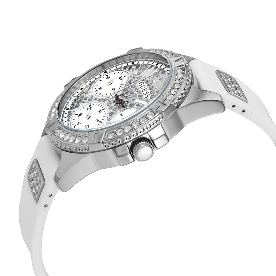 Guess Lady Frontier Quartz Crystal Silver Dial Ladies Watch W1160L4