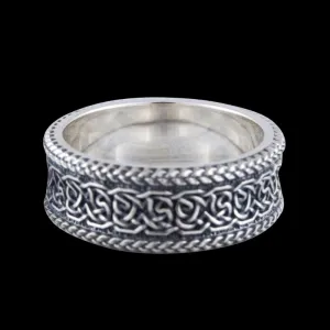 Handcrafted Norse Ornament Sterling Silver Ring