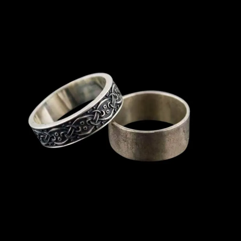 Handcrafted  Scandinavian Ornament Silver Sterling Ring
