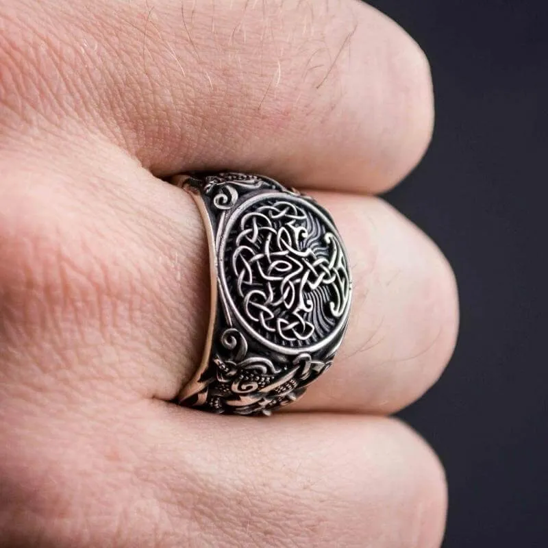 Handcrafted Yggdrasil Mammen Style Sterling Silver