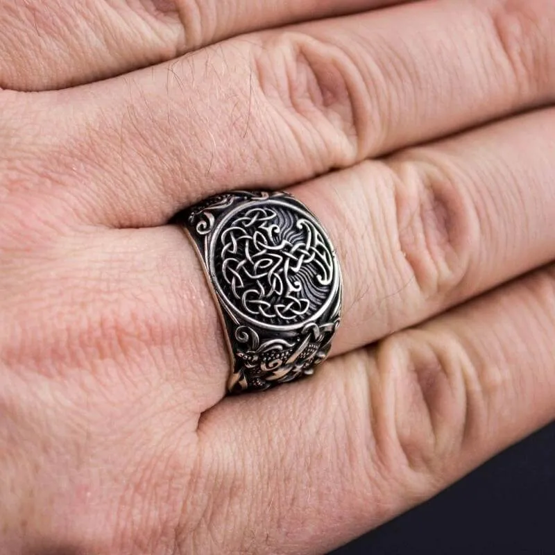 Handcrafted Yggdrasil Mammen Style Sterling Silver