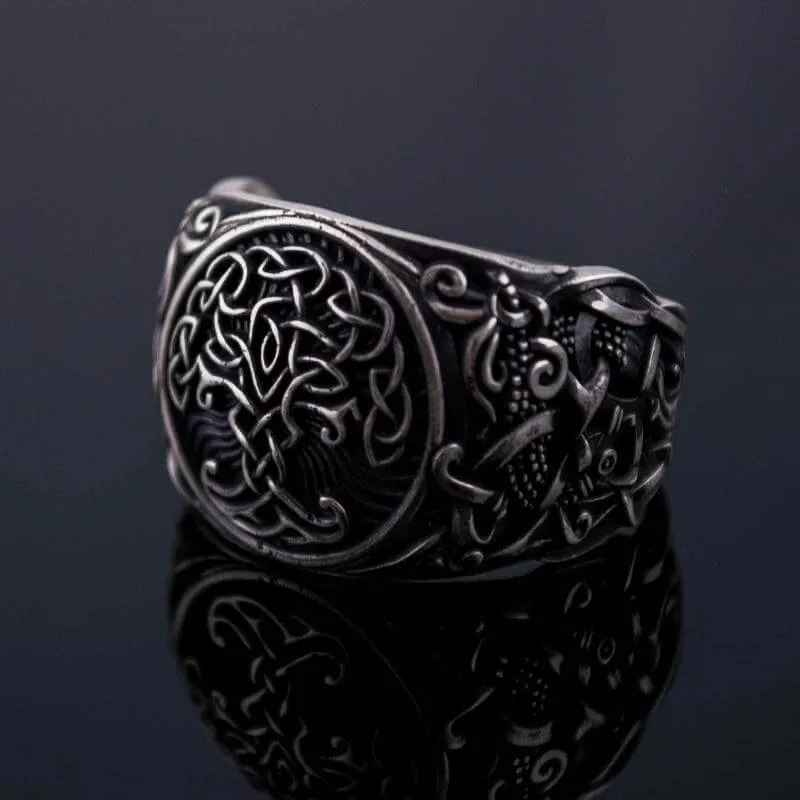 Handcrafted Yggdrasil Mammen Style Sterling Silver