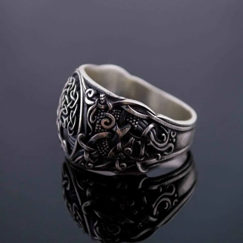 Handcrafted Yggdrasil Mammen Style Sterling Silver