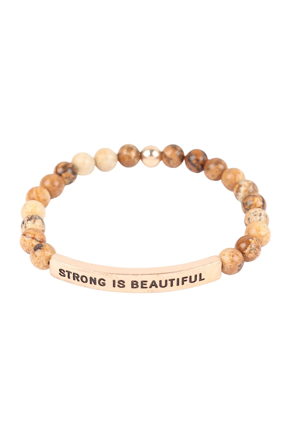 HDB3439 - STRONG IS BEAUTIFUL INSPIRATIONAL BRACELET