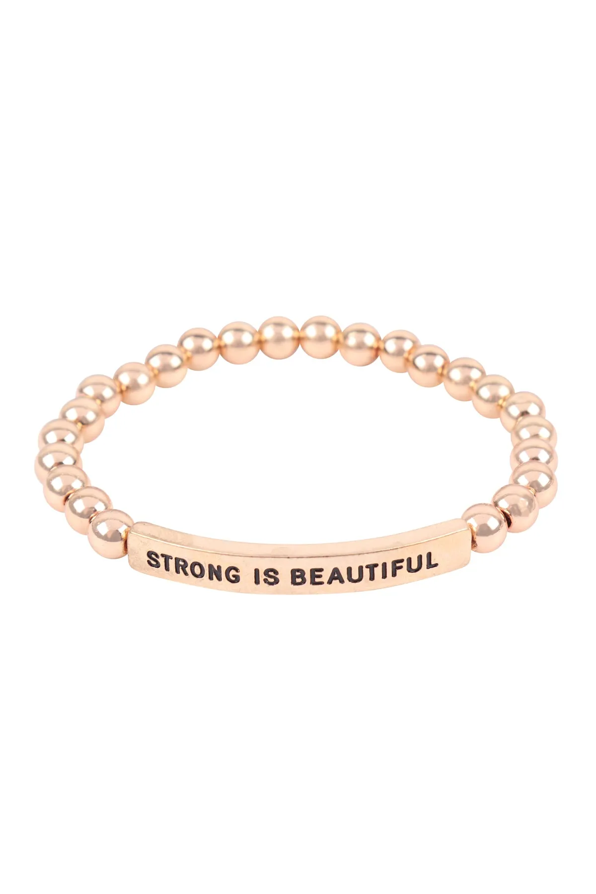 HDB3439 - STRONG IS BEAUTIFUL INSPIRATIONAL BRACELET
