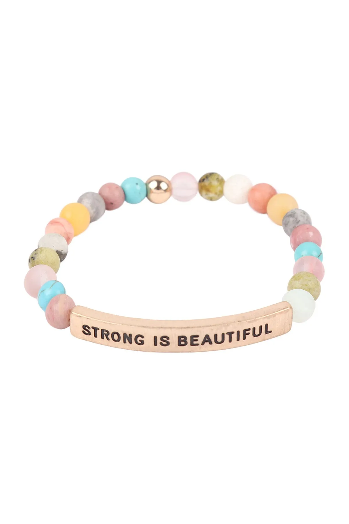 HDB3439 - STRONG IS BEAUTIFUL INSPIRATIONAL BRACELET