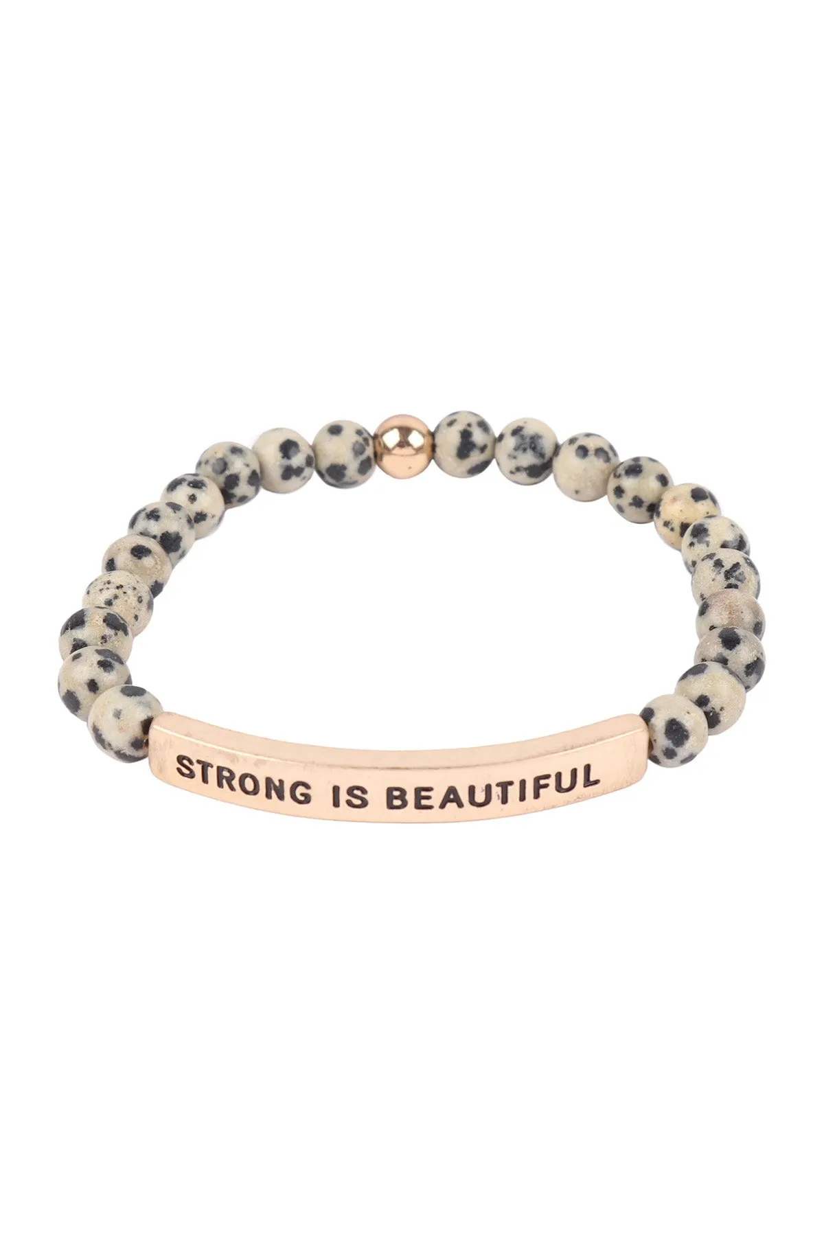 HDB3439 - STRONG IS BEAUTIFUL INSPIRATIONAL BRACELET