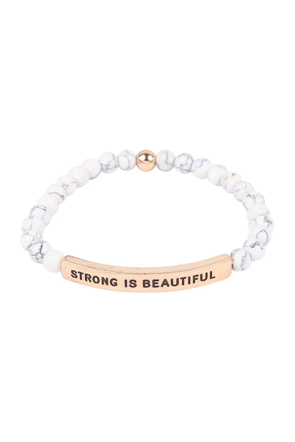 HDB3439 - STRONG IS BEAUTIFUL INSPIRATIONAL BRACELET