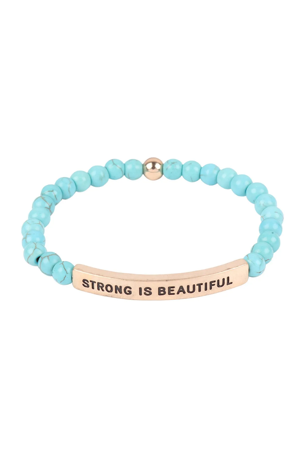 HDB3439 - STRONG IS BEAUTIFUL INSPIRATIONAL BRACELET
