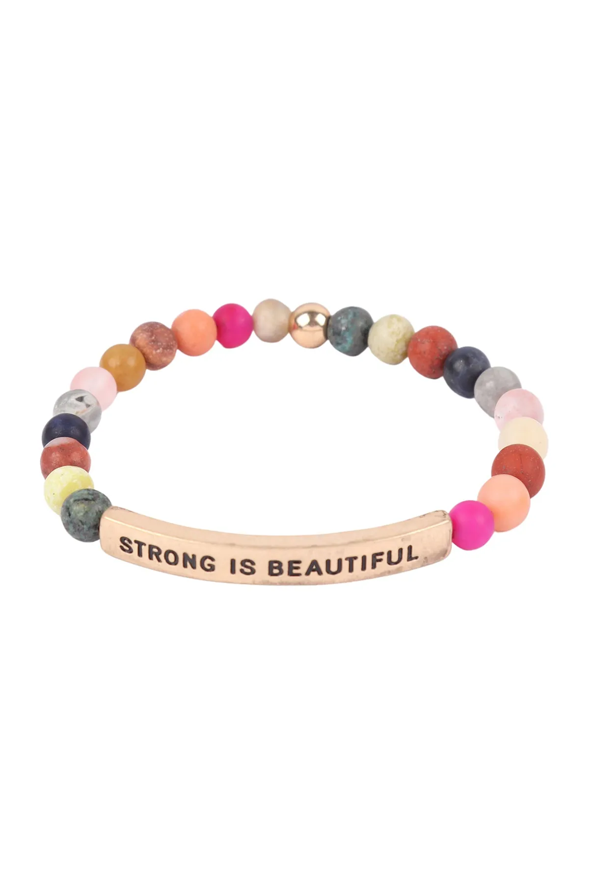 HDB3439 - STRONG IS BEAUTIFUL INSPIRATIONAL BRACELET