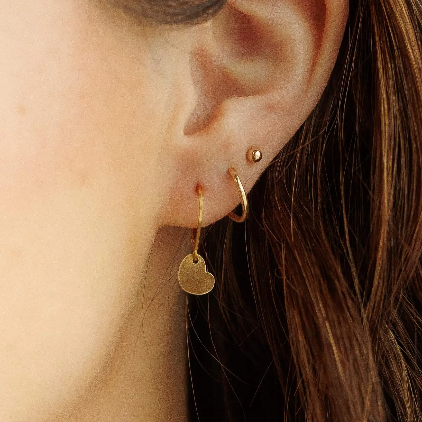 Heart Drop Earrings