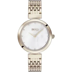 Hugo Boss Crystal Paved Rose Gold Ladies Watch 1502480