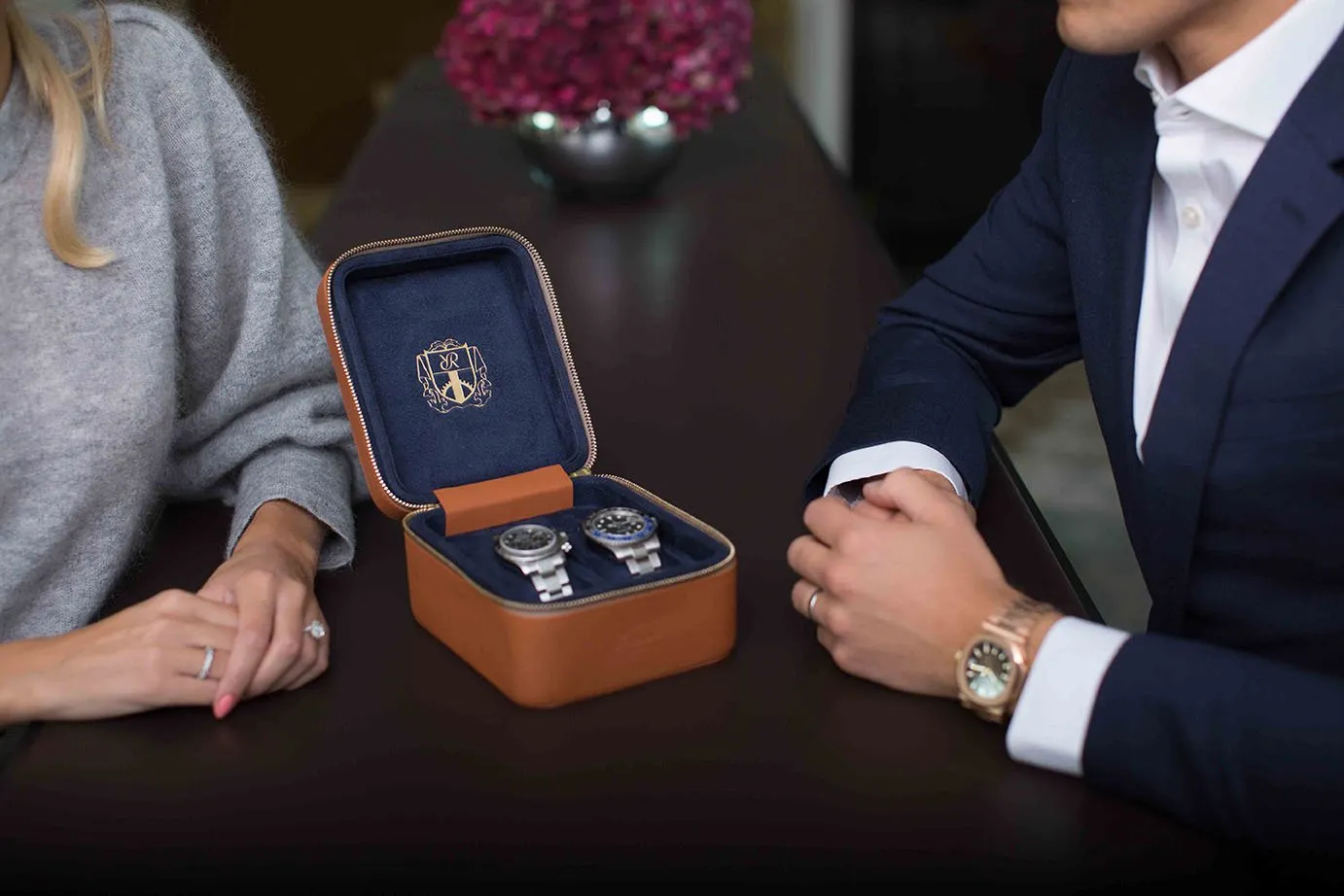 Hyde Park Two Watch Zip Case