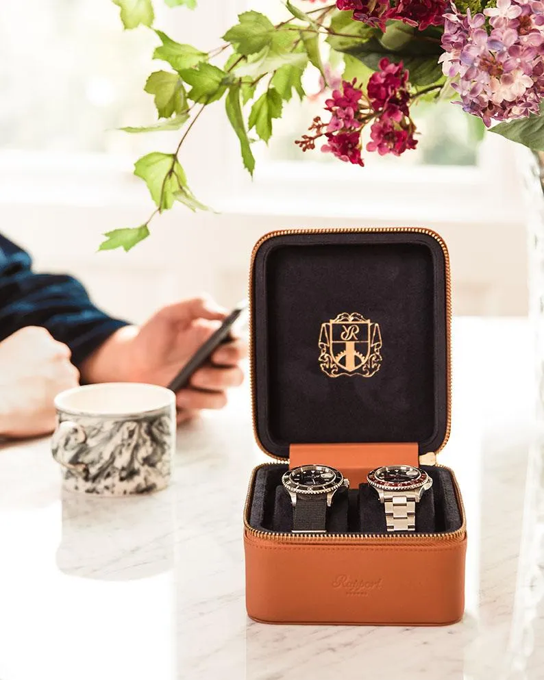 Hyde Park Two Watch Zip Case