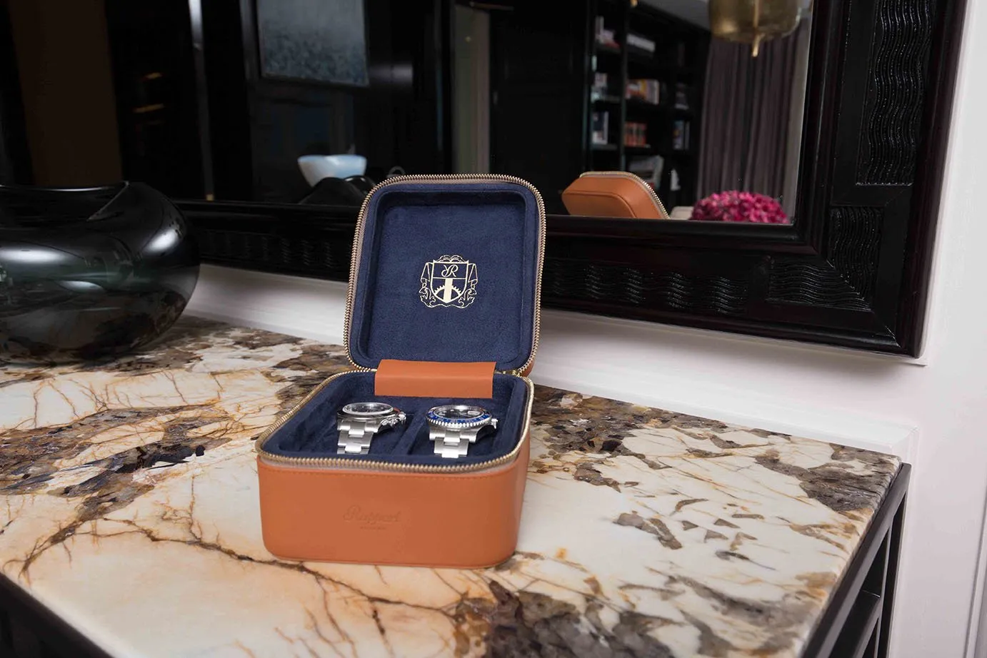 Hyde Park Two Watch Zip Case