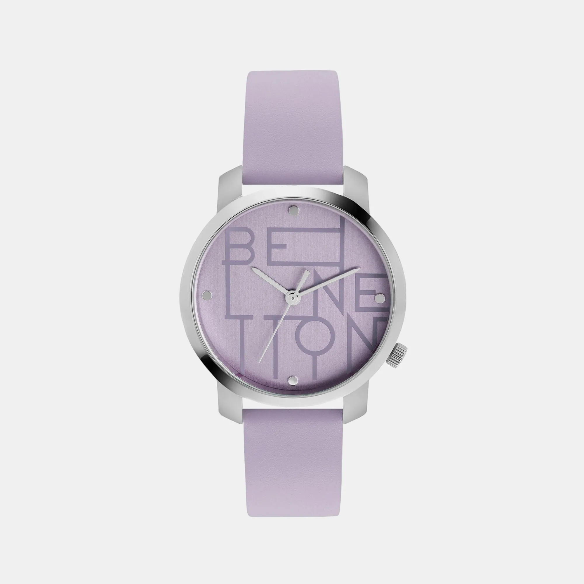 Iconic Lavender Women's 3 Hands Analog Leather Watch UWUCL0705