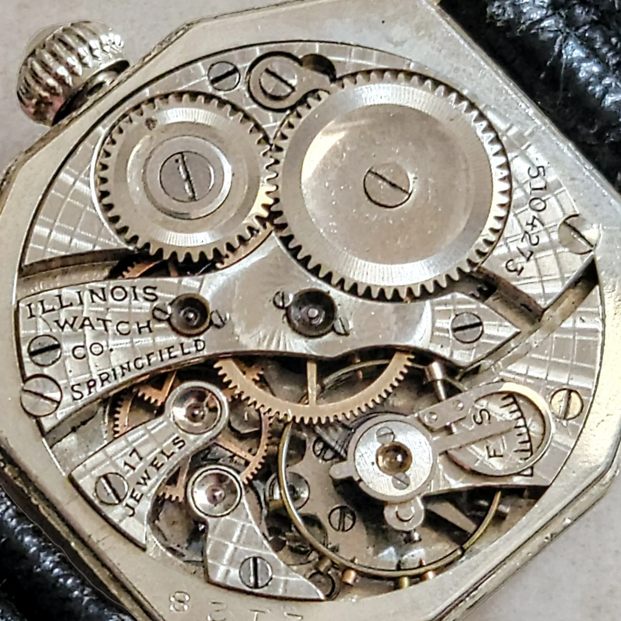 ILLINOIS ACE Wristwatch 17 Jewels Grade 24 - 14K GF