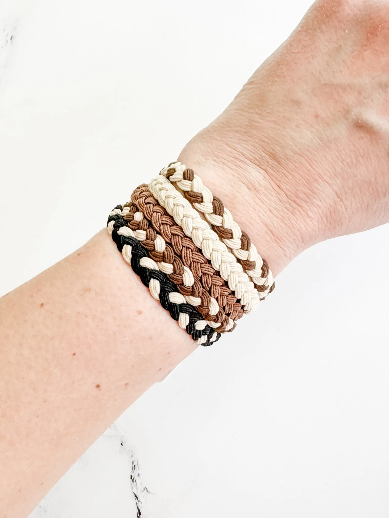 IN STOCK Hair Tie Bracelet Sets - Neutral Ropes | Hair Accessories FINAL SALE
