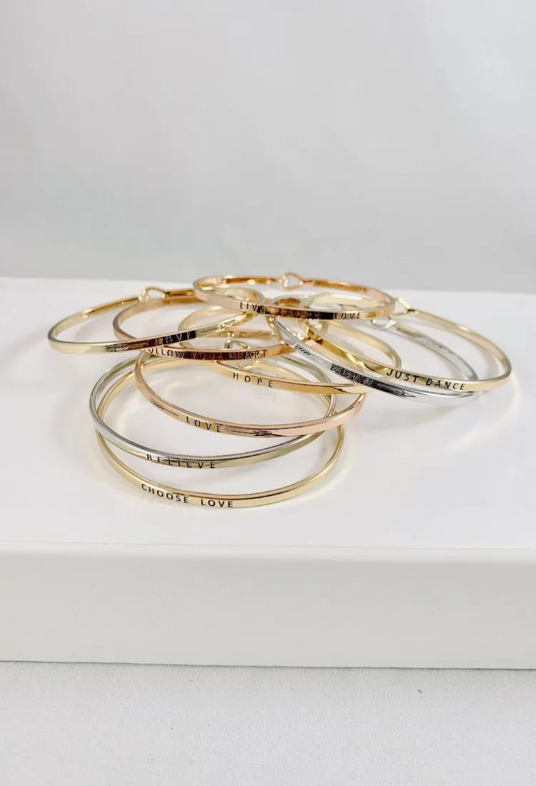 Inspiration Bangle Bracelet