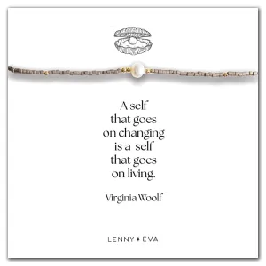 Intentions Bracelet - Pearl Cord - Graphite